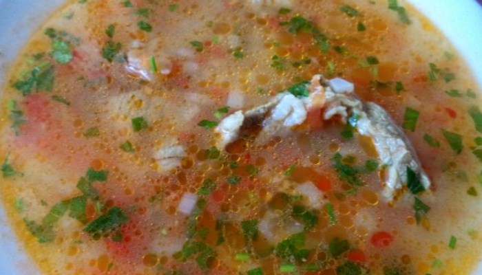 Суп «Харчо»  со свежими помидорами