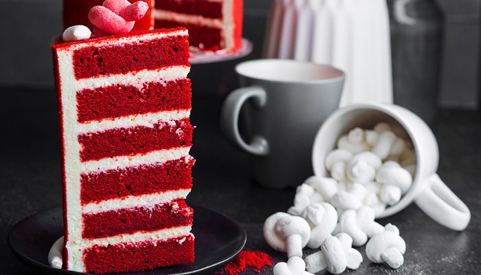 Новая версия торта «Красный бархат»