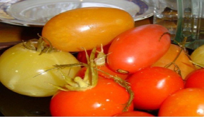 Быстрые малосольные помидоры с зеленью и чесноком 