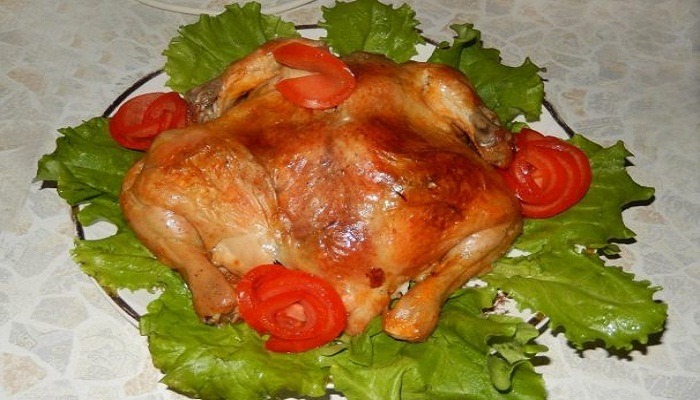 курица в рукаве в майонезно-томатном маринаде
