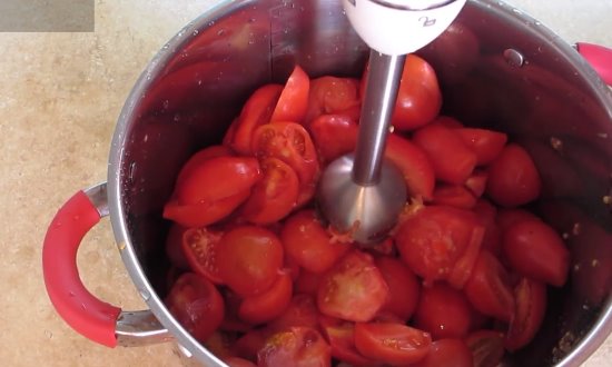 Пюрируем томаты