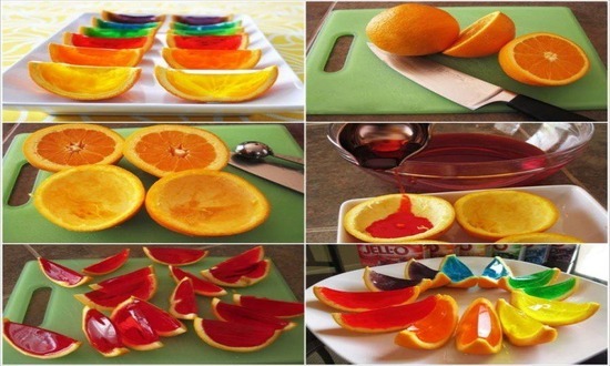 Десерт «Желе в апельсинах»