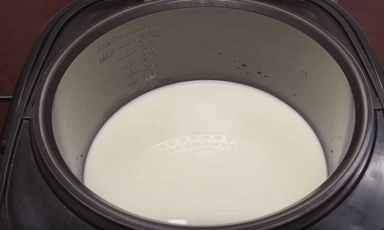 молоко в мультиварке