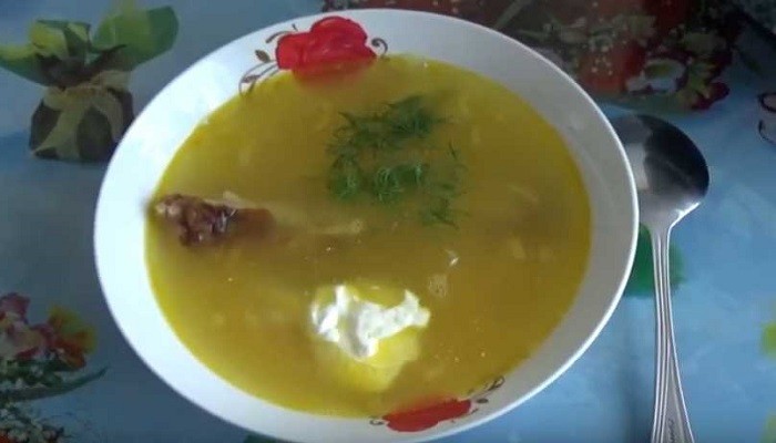Гороховый суп с ребрышками в скороварке