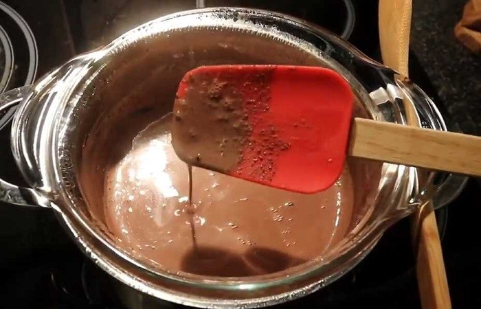 готовое какао в кастрюле