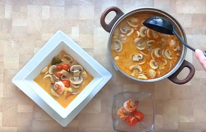 готовый суп том ям