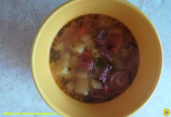 Готовый суп