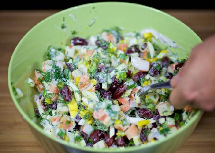 перемешиваем салат